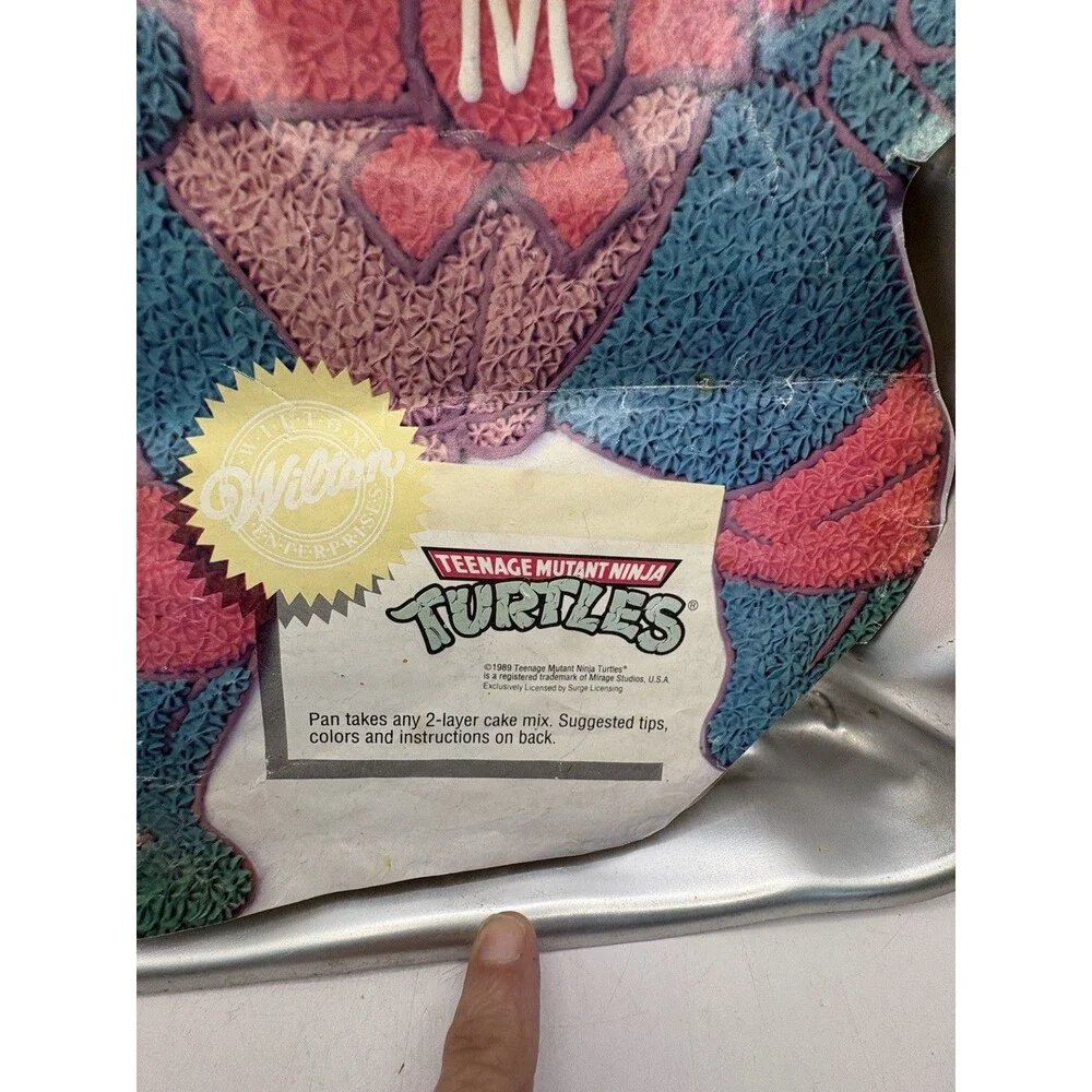 Vintage 1989 Wilton Teenage Mutant Ninja Turtles Cake PanBirthday Michael Angelo